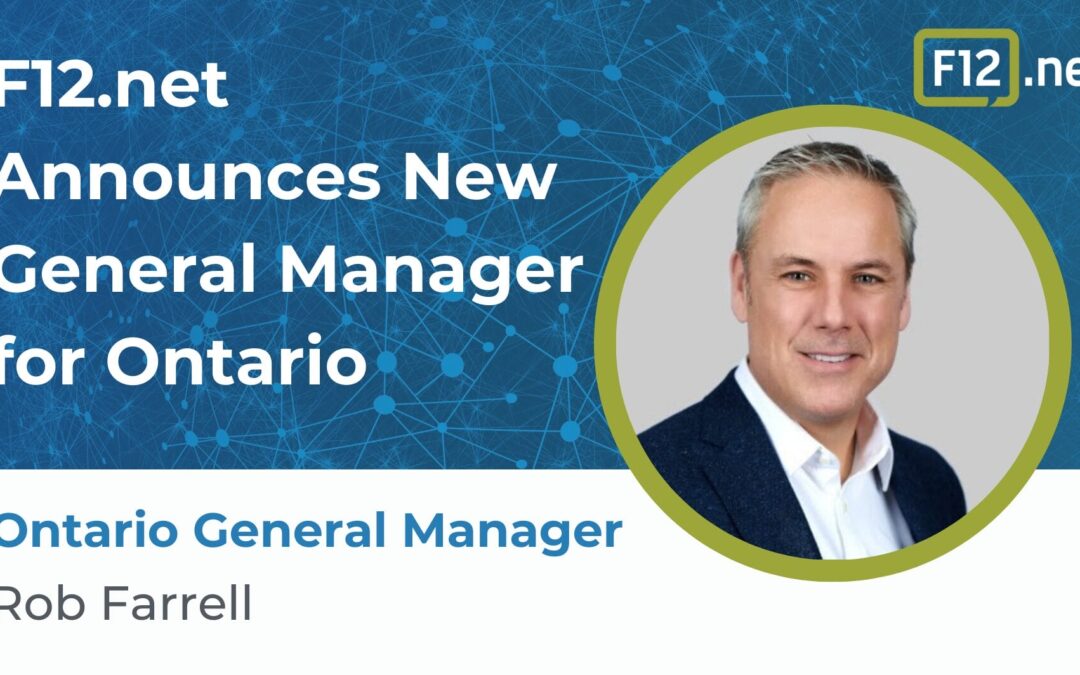 Welcome Rob Farrell as the New General Manager for Ontario at F12.net