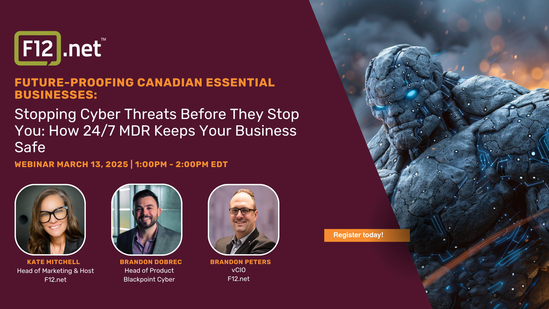 Webinar: Stopping Cyber Threats Before They Stop You: How 24/7 MDR Keeps Your Business Safe